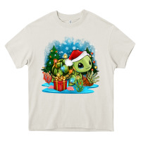 Cream christmas turtle Heavy Core Tee - Zillion Design Studio
