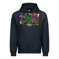Navy cma mardi gras cowgirl Urban Hoodie - CowGirlArtShop