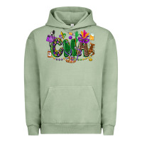 Pigment Oil Green cma mardi gras cowgirl Urban Hoodie - CowGirlArtShop
