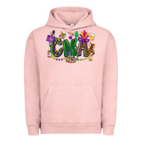 Pigment Salmon cma mardi gras cowgirl Urban Hoodie - CowGirlArtShop