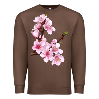 Chestnut Peach Blossom Illustrations Premium Sweatshirt - LillyAllenDesigns