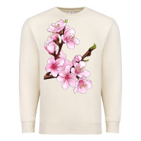Sandshell Peach Blossom Illustrations Premium Sweatshirt - LillyAllenDesigns