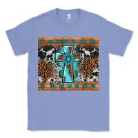 Colony Blue gemstone leopard cross Classic Tee - AdoDesignShop