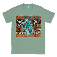 Sage gemstone leopard cross Classic Tee - AdoDesignShop