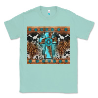 Seafoam gemstone leopard cross Classic Tee - AdoDesignShop