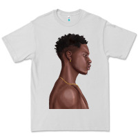 Dove Grey afro black man Premium Tee - texasbilliewilder