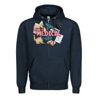 Navy medical codler Zipper Hoodie - MaliasSmallBusiness