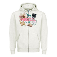 Oatmeal Heather medical codler Zipper Hoodie - MaliasSmallBusiness