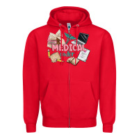 Red medical codler Zipper Hoodie - MaliasSmallBusiness