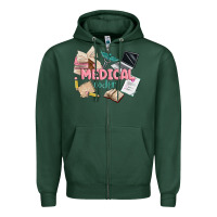 Sports Green medical codler Zipper Hoodie - MaliasSmallBusiness