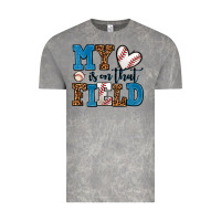 Cloud Rock my heart is on that field baseball Vintage Tee - AdoDesignShop