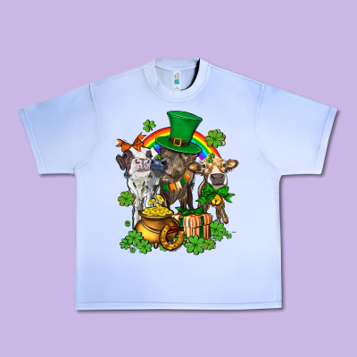 Little Cows And St Patricks Party Urban Heavy Tee Designed By Adodesignshop