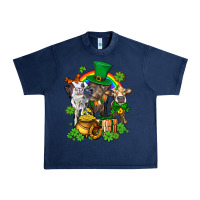 Navy little cows and st patricks party Urban Heavy Tee - AdoDesignShop