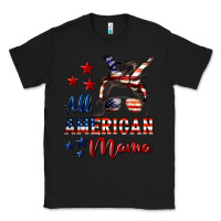 Black All American Mama Classic Tee - LillyAllenDesigns