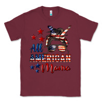 Burgundy All American Mama Classic Tee - LillyAllenDesigns
