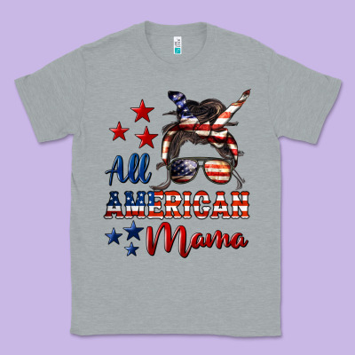All American Mama Classic Tee Designed By Lillyallendesigns