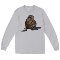 Moon Dust Sea Lion Illustrations Long Sleeve Tee - LillyAllenDesigns