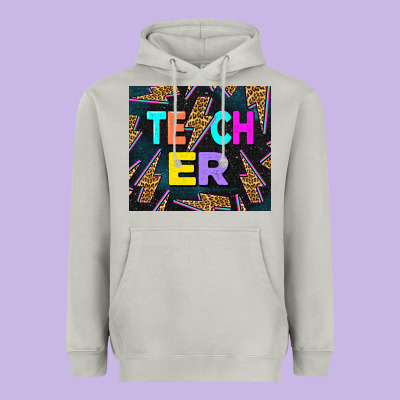 Western Teacher Flash Tumbler Heavyweight Hoodie Designed By Lillyallendesigns