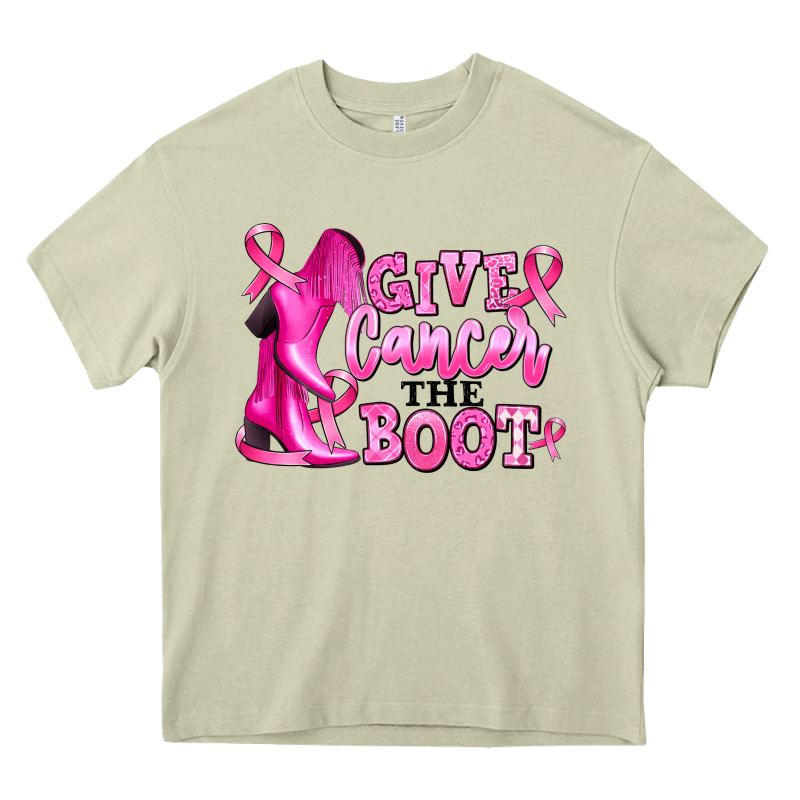 Give Cancer The Boot Heavy Core Tee by RanaPortraitStore | Teevron
