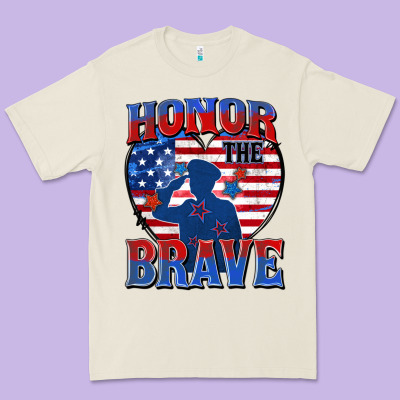 Honor The Brave Premium Tee Designed By Zillion Design Studio