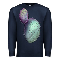 Navy Opunthia Santa Rita Cactus Premium Sweatshirt - LillyAllenDesigns