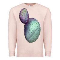 Pale Pink Opunthia Santa Rita Cactus Premium Sweatshirt - LillyAllenDesigns