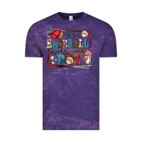 Cloud Purple its a baseball kinda day Vintage Tee - AdoDesignShop