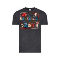 Vintage Black its a baseball kinda day Vintage Tee - AdoDesignShop