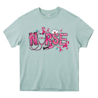 Arona breast cancer nurse Heavy Core Tee - RanaPortraitStore