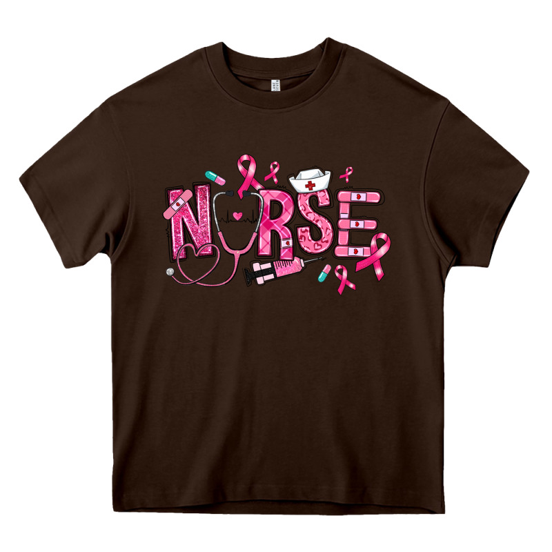 Breast Cancer Nurse Heavy Core Tee by RanaPortraitStore | Teevron