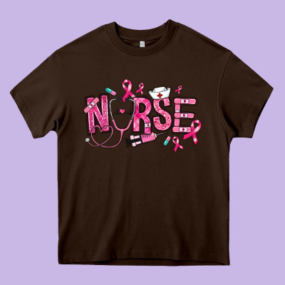 Heavy Core Tee breast cancer nurse