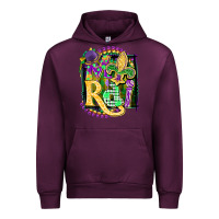 Mauve Wine mardi gras Urban Hoodie - CowGirlArtShop