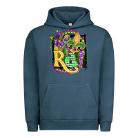 Pigment Midnight Navy mardi gras Urban Hoodie - CowGirlArtShop