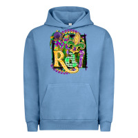 Pigment Pebble Blue mardi gras Urban Hoodie - CowGirlArtShop