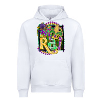 White mardi gras Urban Hoodie - CowGirlArtShop