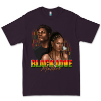 Plum afro black love matters Premium Tee - texasbilliewilder