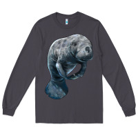 Smoke Manatee Illustrations Long Sleeve Tee - LillyAllenDesigns