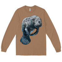 Toasted Coconut Manatee Illustrations Long Sleeve Tee - LillyAllenDesigns