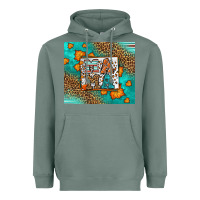 Fall Autumn Leopard Serape Mama Heavyweight Hoodie | Teevron