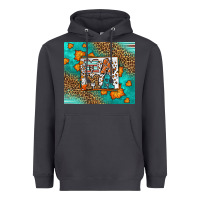 Smoke Fall Autumn Leopard Serape Mama Heavyweight Hoodie - LillyAllenDesigns