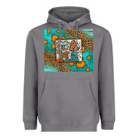 Storm Fall Autumn Leopard Serape Mama Heavyweight Hoodie - LillyAllenDesigns