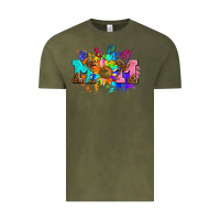 Vintage Olive pride lesbian gay mom sunflower Vintage Tee - AdoDesignShop