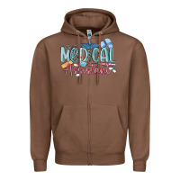 Chestnut medical assistant nurse Zipper Hoodie - MaliasSmallBusiness