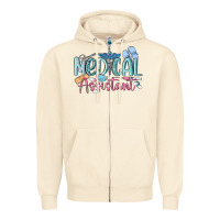 Sandshell medical assistant nurse Zipper Hoodie - MaliasSmallBusiness