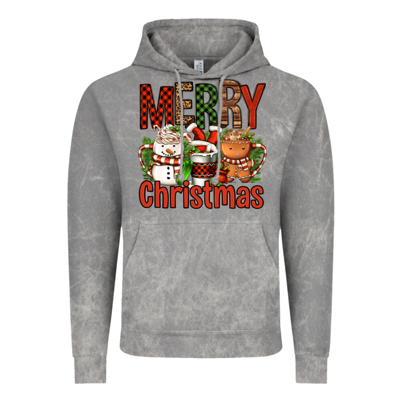 Merry Christmas Coffee Cups Vintage Hoodie by FaDigitalArtStudio | Teevron