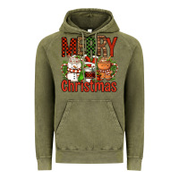 Vintage Olive Merry Christmas Coffee Cups Vintage Hoodie - FaDigitalArtStudio