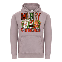 Vintage Zinc Merry Christmas Coffee Cups Vintage Hoodie - FaDigitalArtStudio
