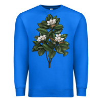 True Royal Magnolia Flower Illustrations Premium Sweatshirt - LillyAllenDesigns