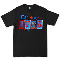 Black est 1776 Premium Tee - Zillion Design Studio