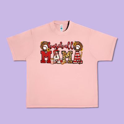 Baseball Mama Urban Heavy Tee Designed By Jasminsmagicworld